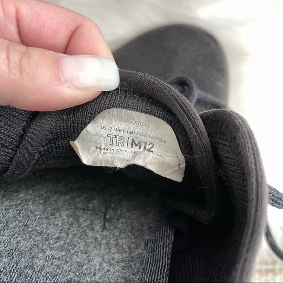 Allbirds | Men's Tree Runners Black Lightweight Knit Sneakers Shoes Athletic 12 - Picture 6 of 8